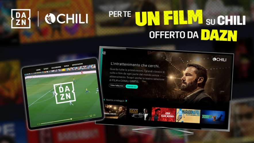DAZN offre ai propri clienti la visione di un film sulla piattaforma CHILI