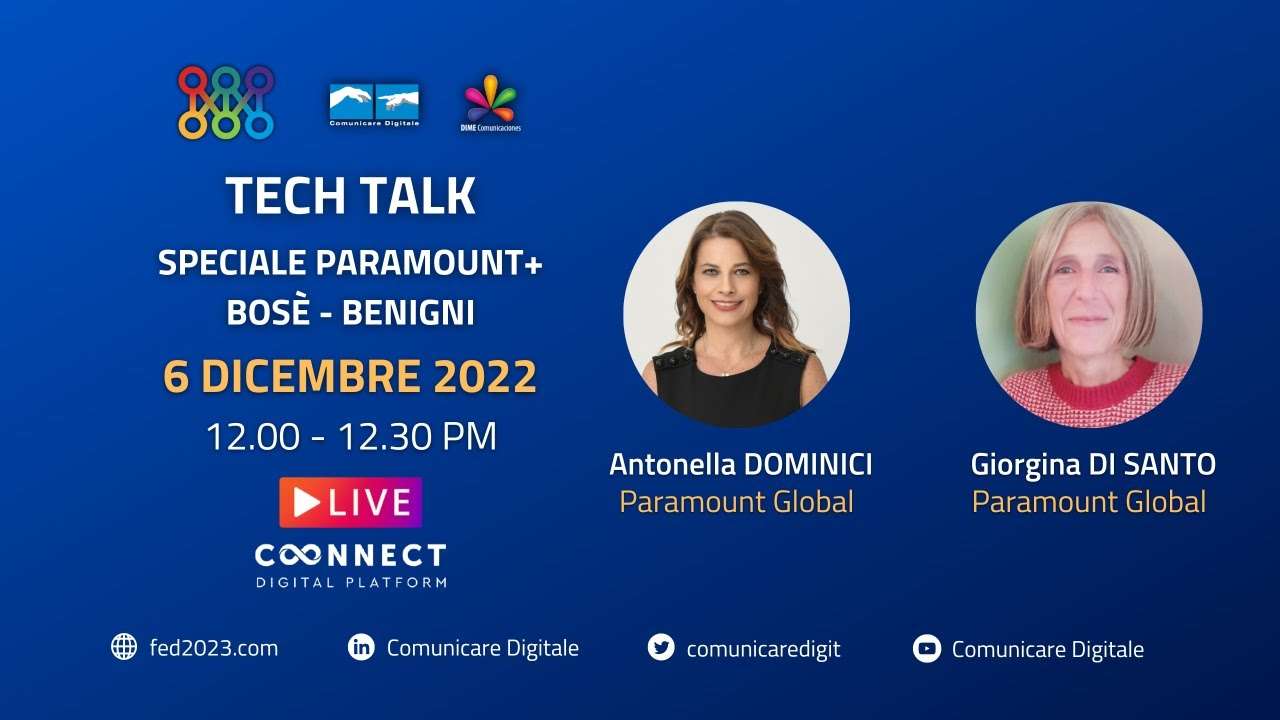 Tech Talk, Speciale Paramount + | Miguel Bosè e Roberto Benigni. Diretta streaming Digital-News.it