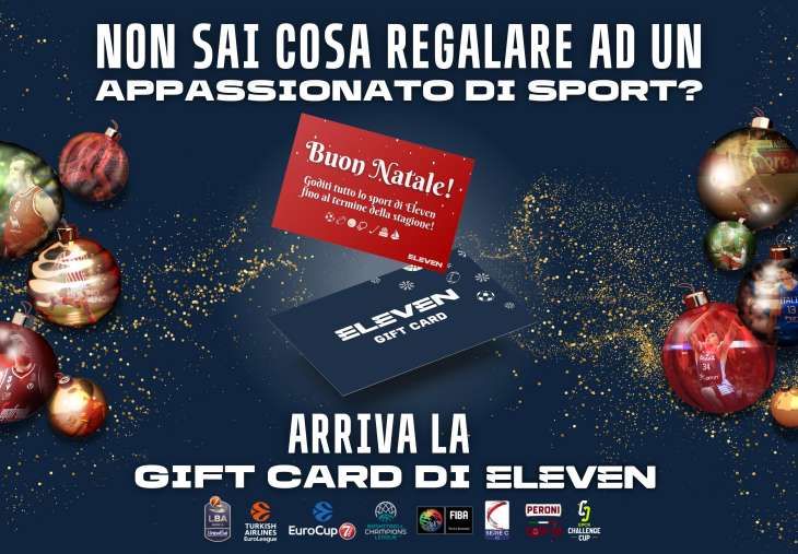 Arrivano le gift Card Eleven Sports, tutti gli eventi fino al 30 Giugno a 39,99€