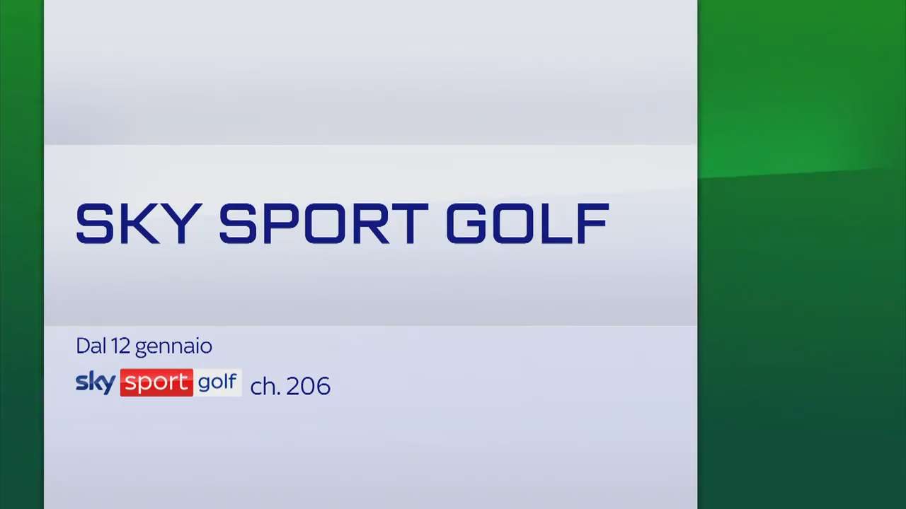 Sky, il grande golf torna protagonista sul canale 206 nella Casa dello Sport