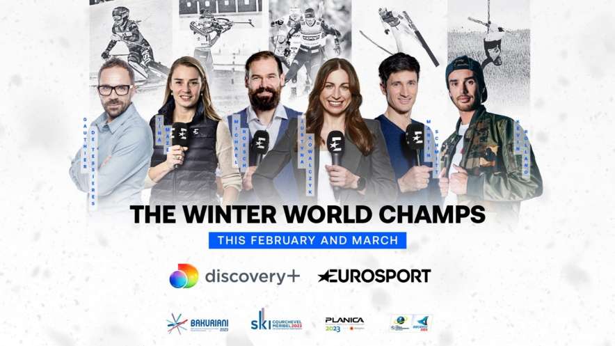 Un mese di sport invernali in diretta sui canali Eurosport e Discovery + 
