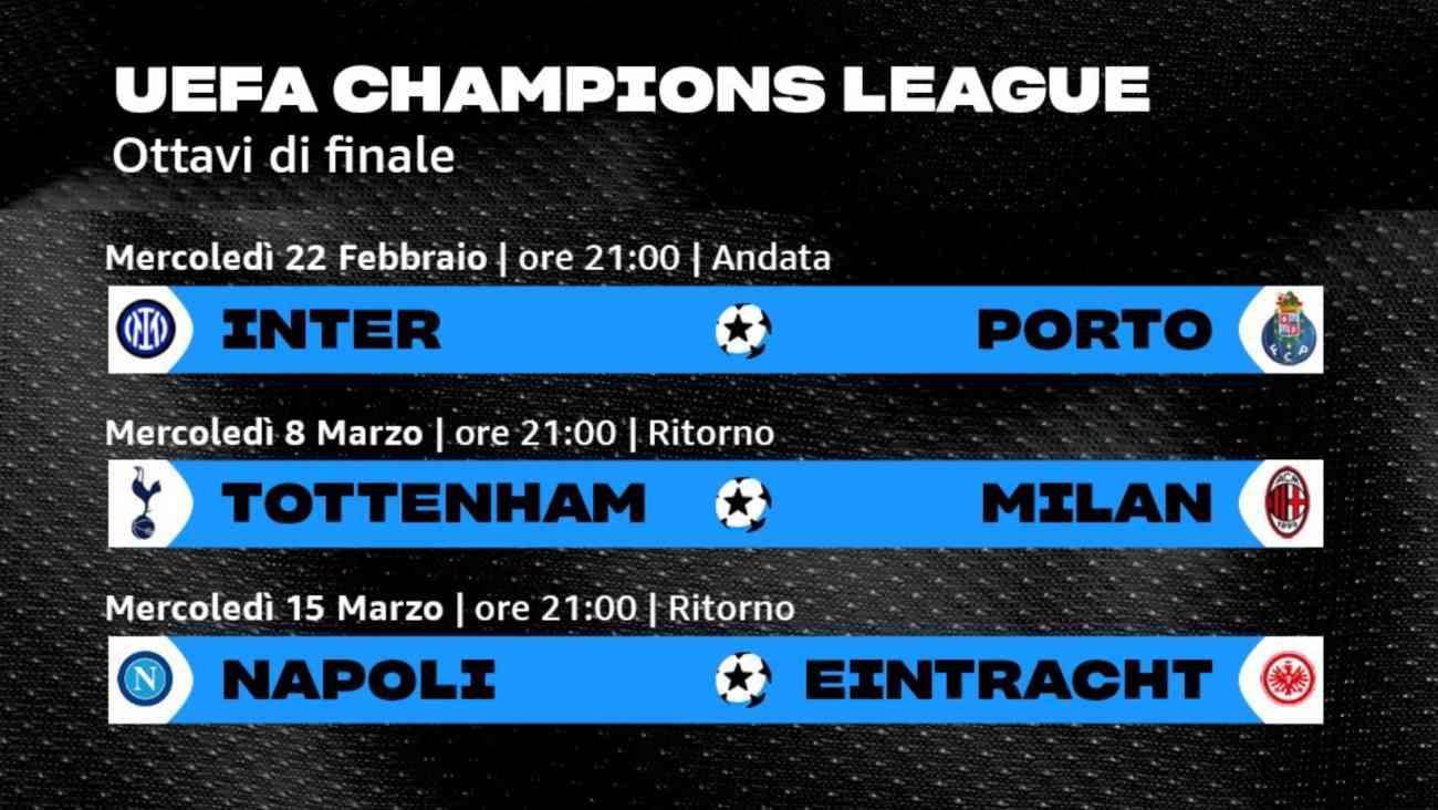 Champions League, * Inter - Porto * (diretta esclusiva Amazon Prime Video)