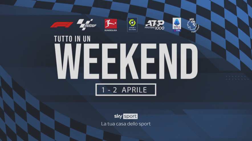 Tutto in un weekend su Sky Sport. Serie A, Premier, Bundes, tennis, Formula 1 e MotoGP