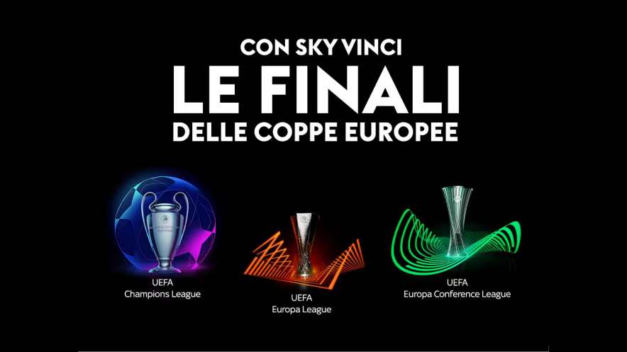 Finale Champions, Europa e Conference League! Vinci i biglietti nei negozi Sky