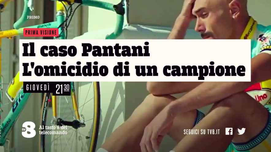 «Il Caso Pantani - L'omicidio di un campione», il docu-drama stasera su TV8