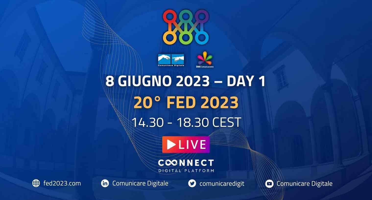 20 Forum Europeo Digitale, Lucca 2023 #1, diretta streaming Digital-News.it - 8 Giugno | #FED2023