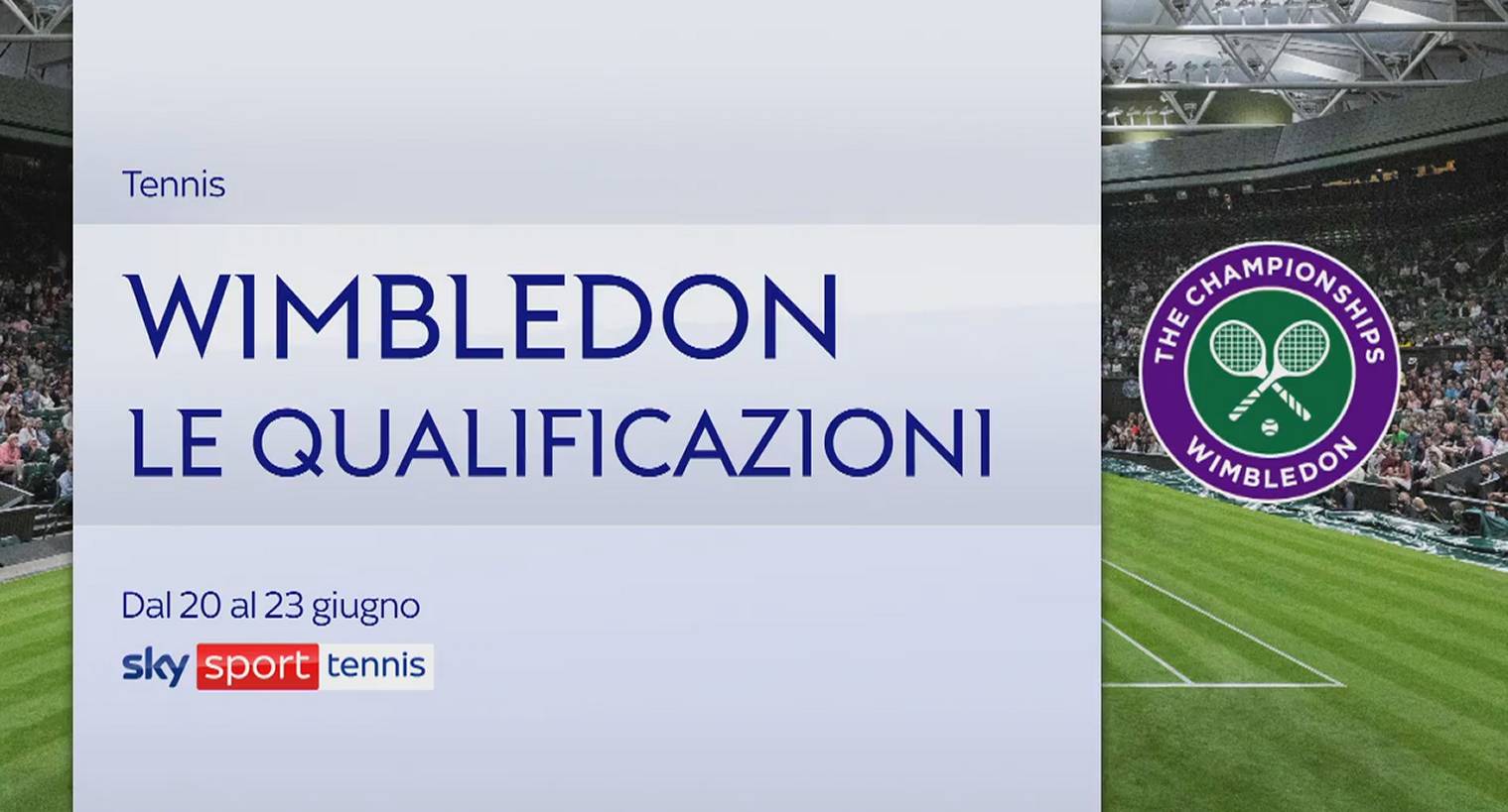 Tennis Wimbledon 2023, le qualificazioni in diretta su Sky e streaming NOW