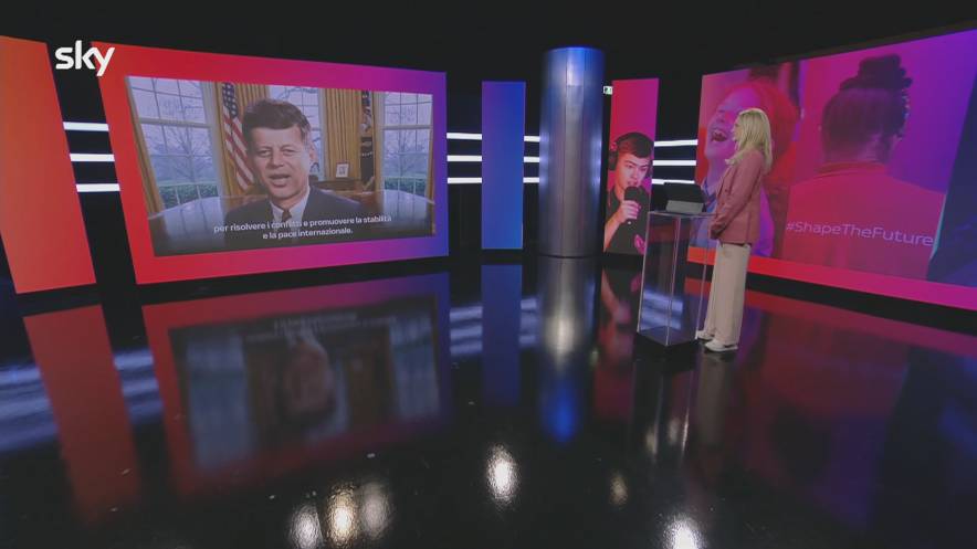 Sky TG24 intervista John F. Kennedy deepfake sulla guerra in Ucraina
