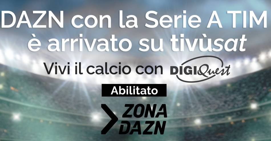 Immagine di Aggiornamento Decoder Digiquest Tivusat Q20 e Q30 con Abilitazione DAZN (Versione Sw D_01.40) - Scopri di più su DAZN