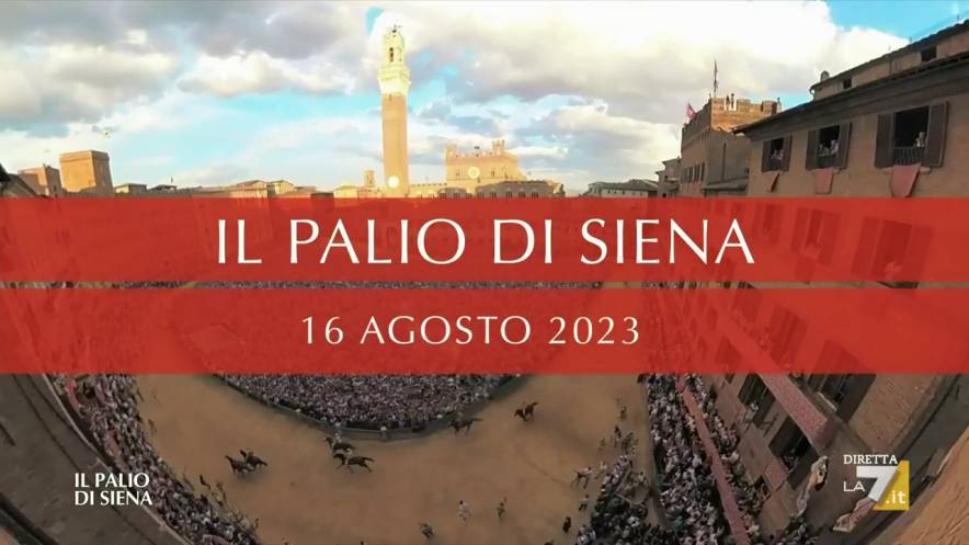 Il Palio di Siena 🐎, 16 Agosto 2023, diretta tv esclusiva La7 con Pierluigi Pardo