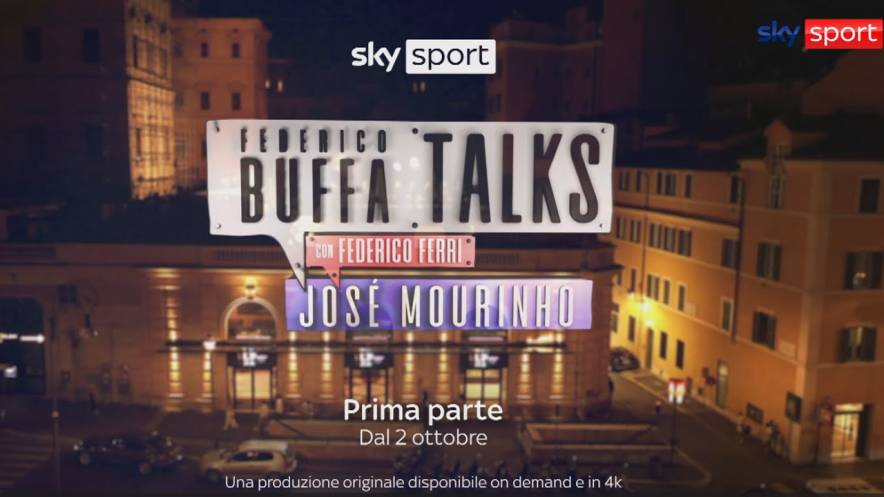 José Mourinho e il mondo del calcio con Federico Buffa Talks su Sky e NOW