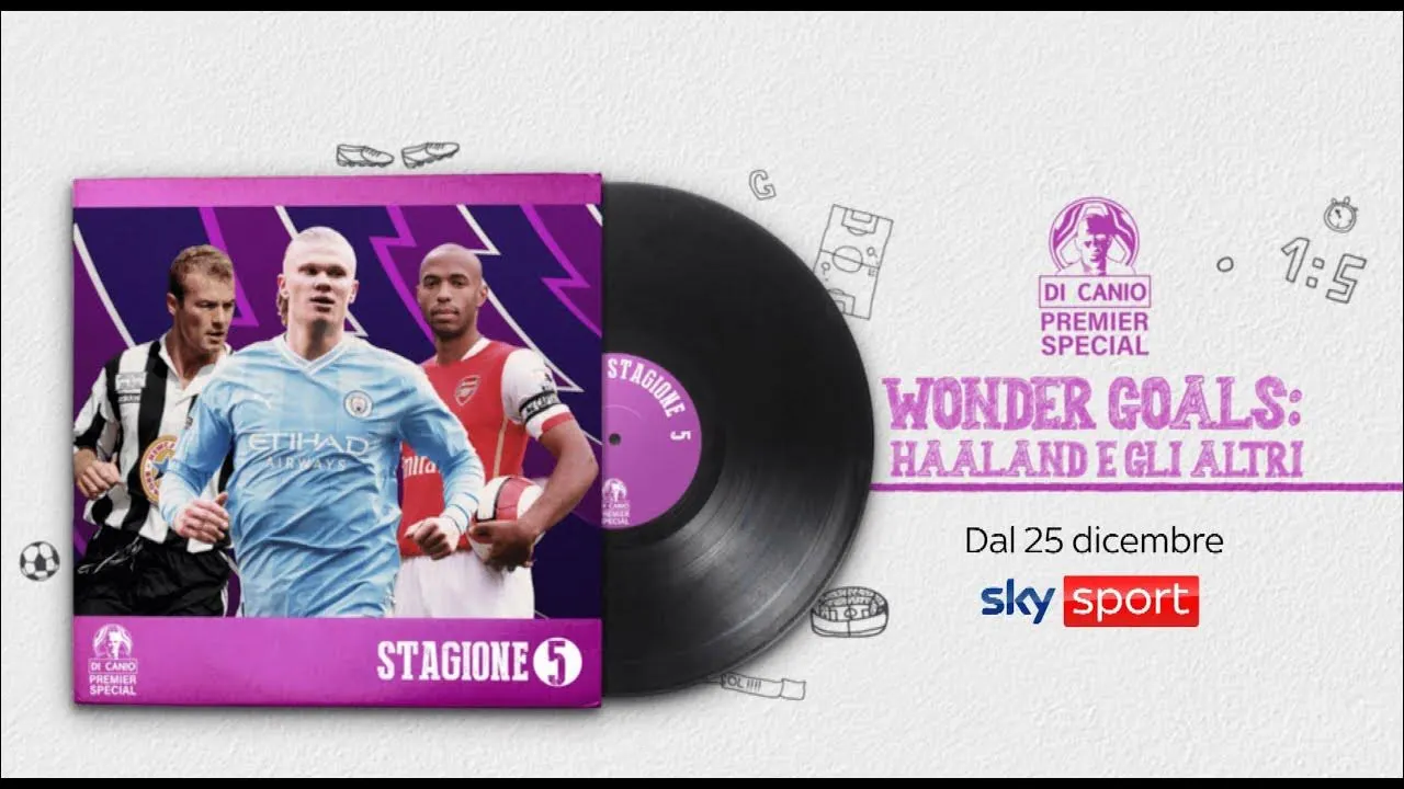 Visualizza: Di Canio Premier Special: Wonder Goals. Haaland e gli Altri, 30 anni di Premier su Sky e NOW su Digital-News.it Immagine di Di Canio Premier Special: Wonder Goals. Haaland e gli Altri, 30 anni di Premier su Sky e NOW - Scopri di più su Sky Italia