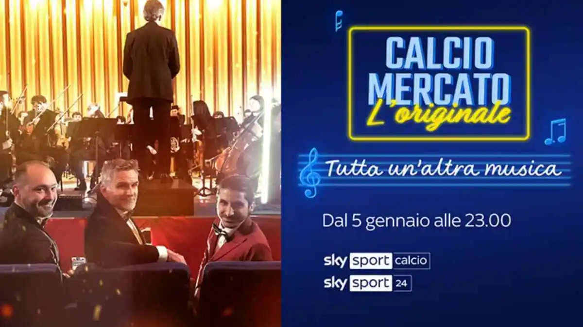 Calciomercato - L'Originale torna su Sky con nuove tappe esterne a Tarvisio e Moena