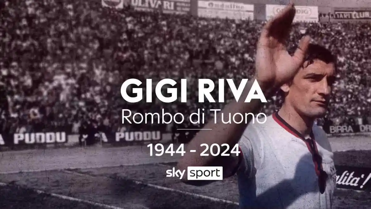Gigi Riva, la programmazione Sky Sport di oggi dedicata a 'Rombo di tuono'