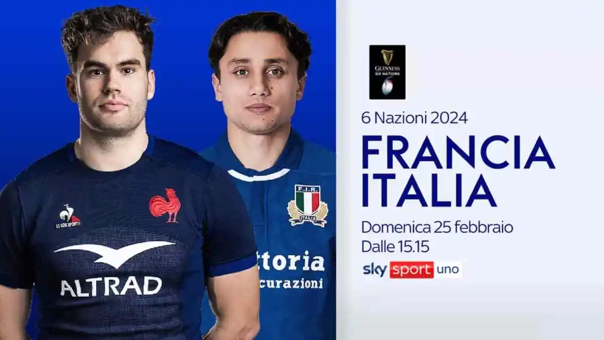 Rugby Guinness Sei Nazioni 2024 3a Giornata 🏉 Francia - ITALIA 🇮🇹 (diretta Sky, NOW, TV8)