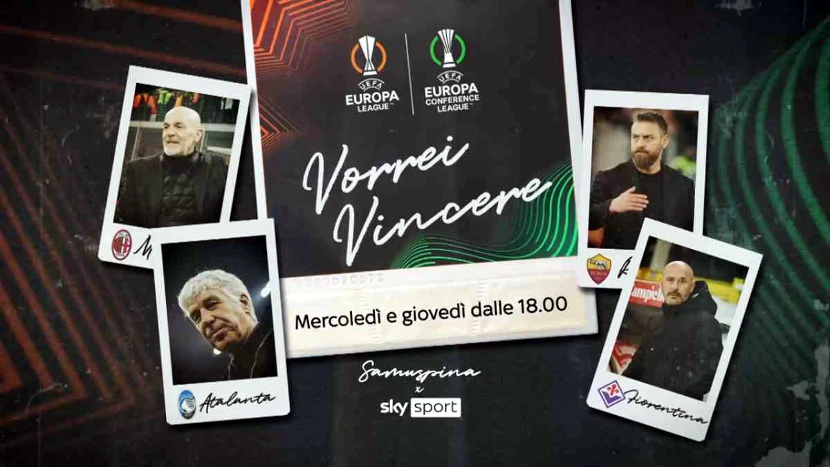 Foto - Europa e Conference League 2023/24 - Diretta Sky e NOW Ottavi Andata: Palinsesto e Telecronisti