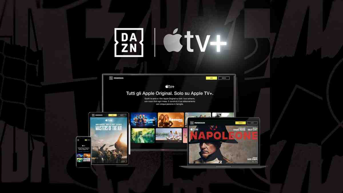 Mondo DAZN offre ai suoi abbonati 3 mesi gratuiti della piattaforma Apple TV+