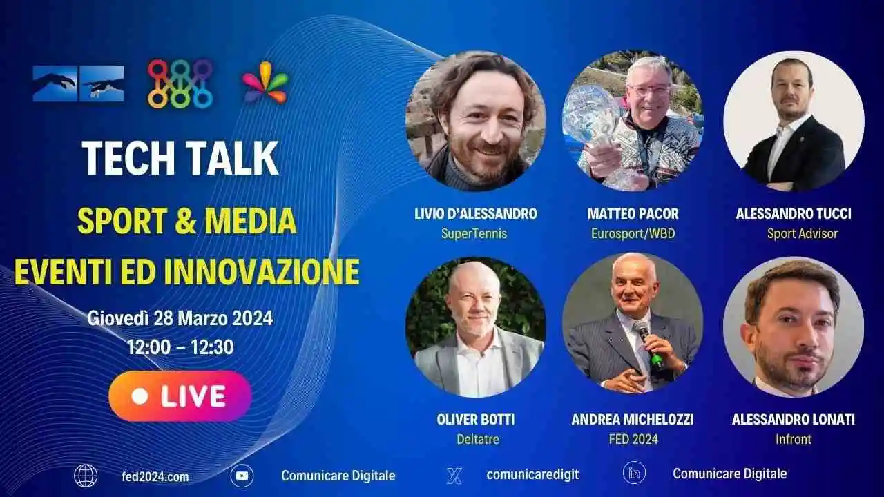 Foto - Sport & Media, imperdibile Tech Talk! - Diretta Streaming LIVE Youtube Digital-News.it