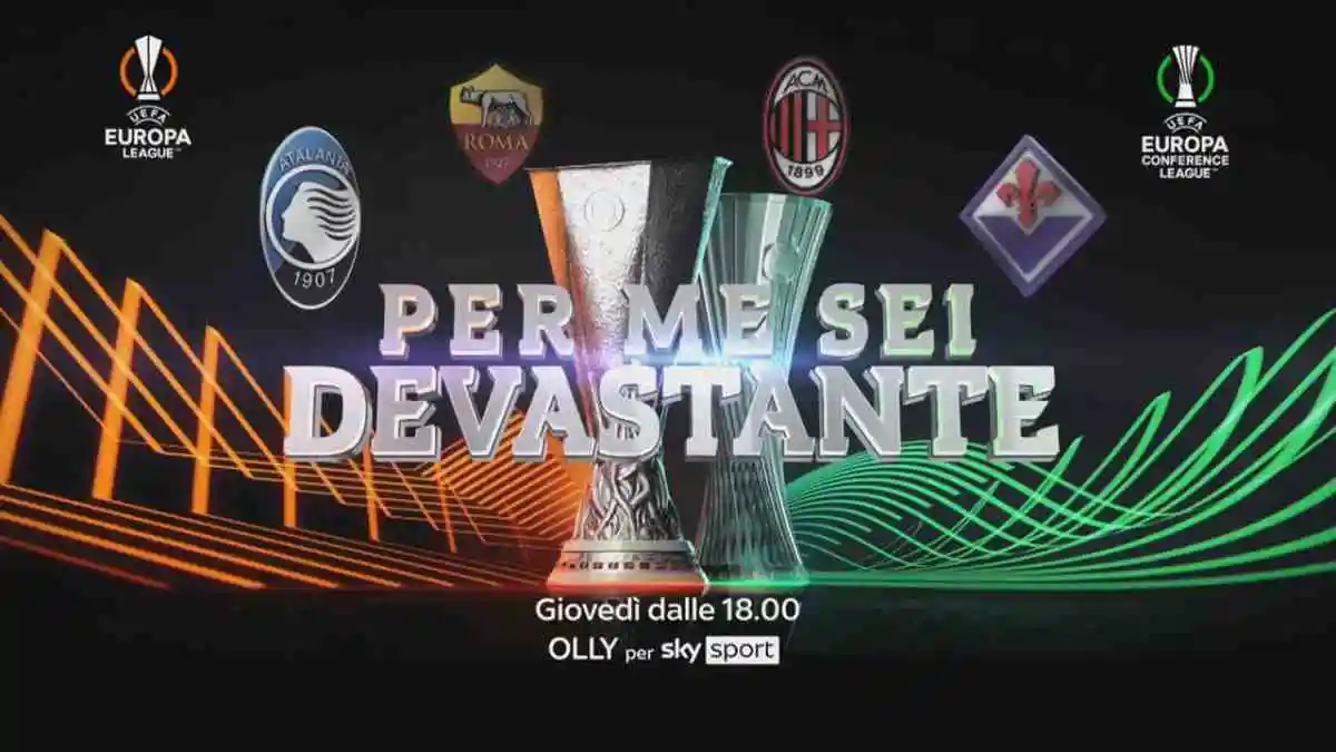 Foto - Europa e Conference League 2023/24 - Diretta Sky e NOW Quarti Ritorno: Palinsesto e Telecronisti