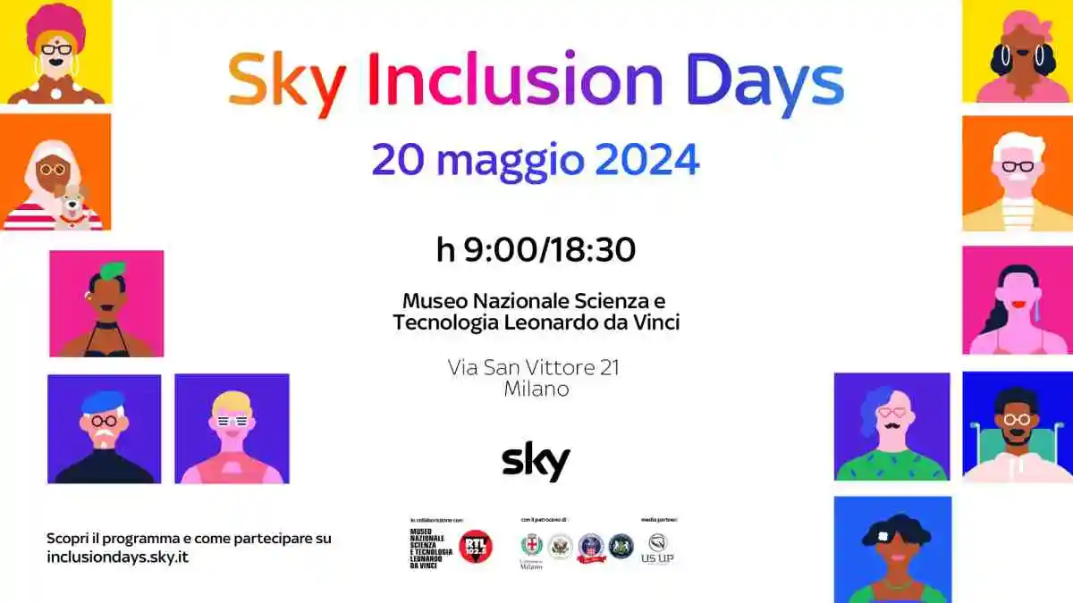 Sky Inclusion Days 2024, il 20 Maggio celebra la diversità che ci rende unici