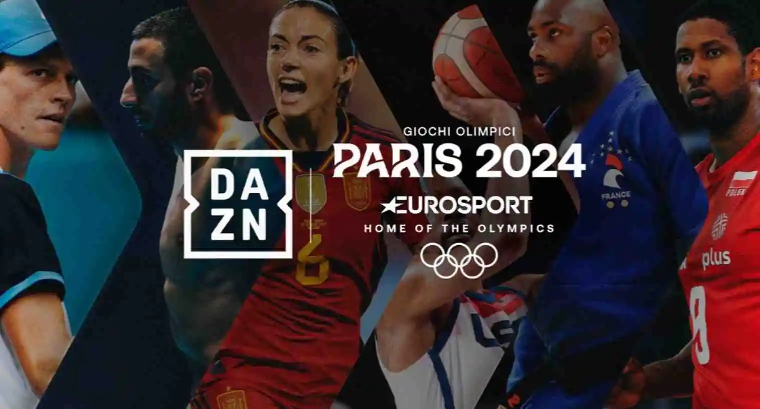 Giochi Olimpici Parigi 2024, 6 canali aggiuntivi Warner Bros. Discovery su DAZN