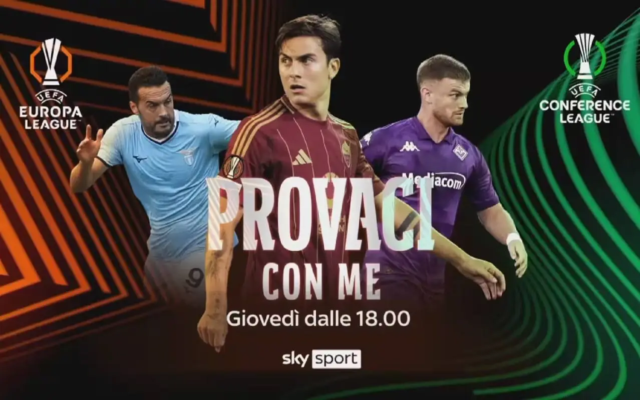 Immagine di Europa e Conference League 2024/25 23 / 24 Ottobre Diretta Esclusiva Sky NOW Palinsesto Telecronisti - Scopri di più su Sky Italia