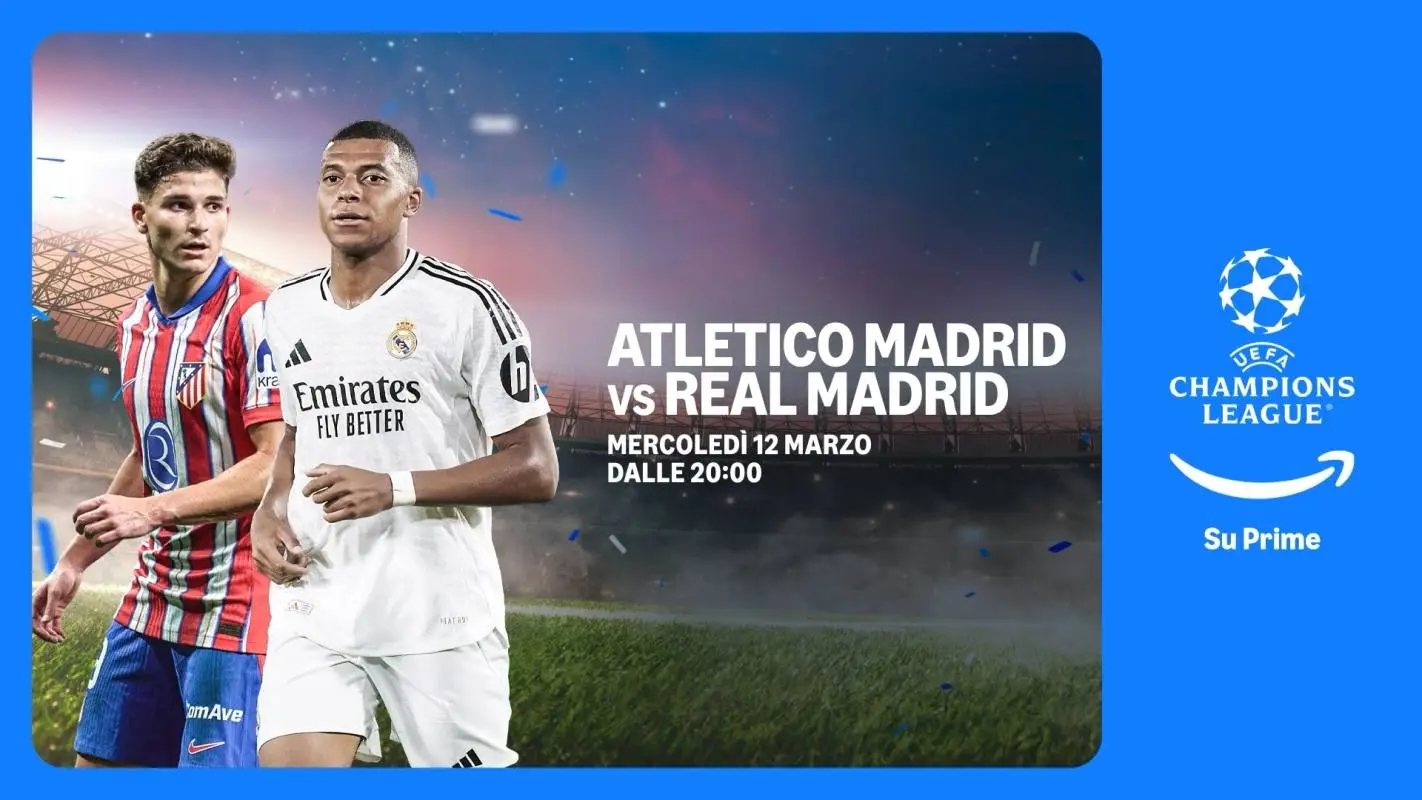Immagine di Champions League 🏆Atletico Madrid vs Real Madrid (Diretta Streaming Amazon Prime Video) - Scopri di più su Sport