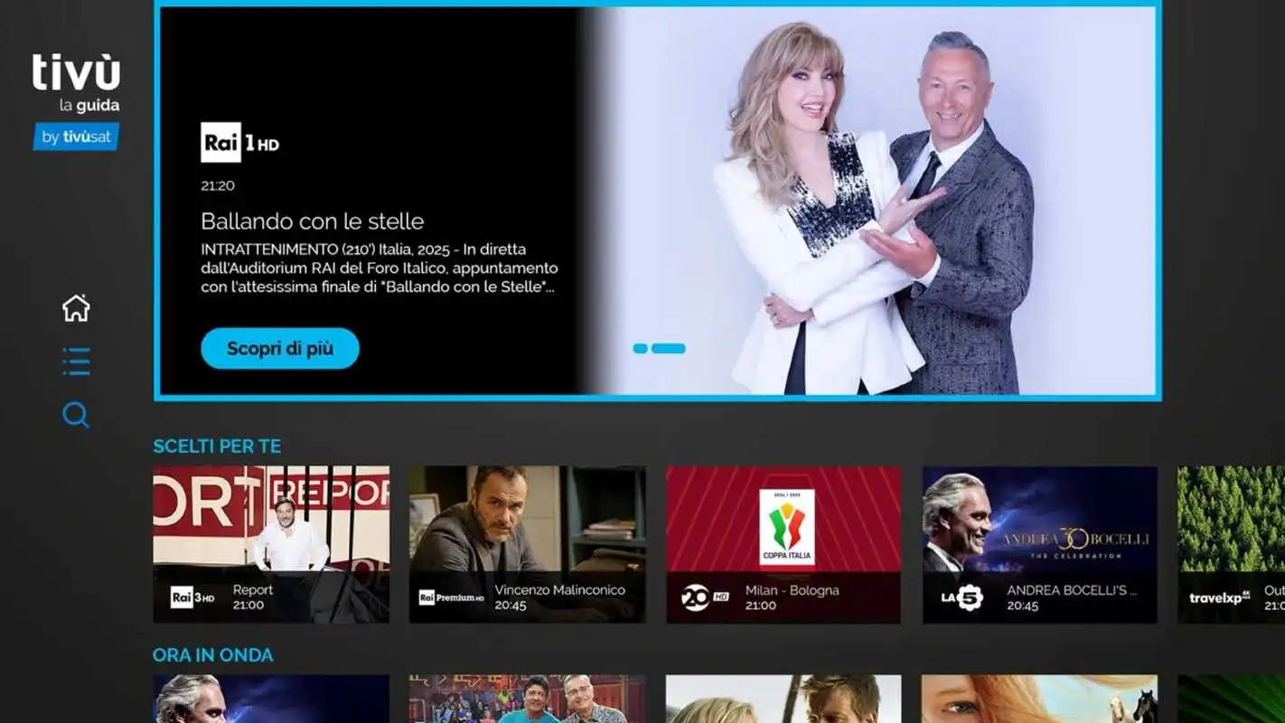 Tivùsat lancia la nuova versione EPG basata su HbbTV tramite DTT e satellite Tivùsat lancia la nuova versione EPG basata su HbbTV tramite DTT e satellite