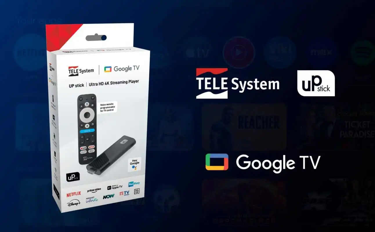 Immagine di Telesystem UP STICK 4K, la tua TV prende nuova vita con Google TV - Scopri di più su HiTech
