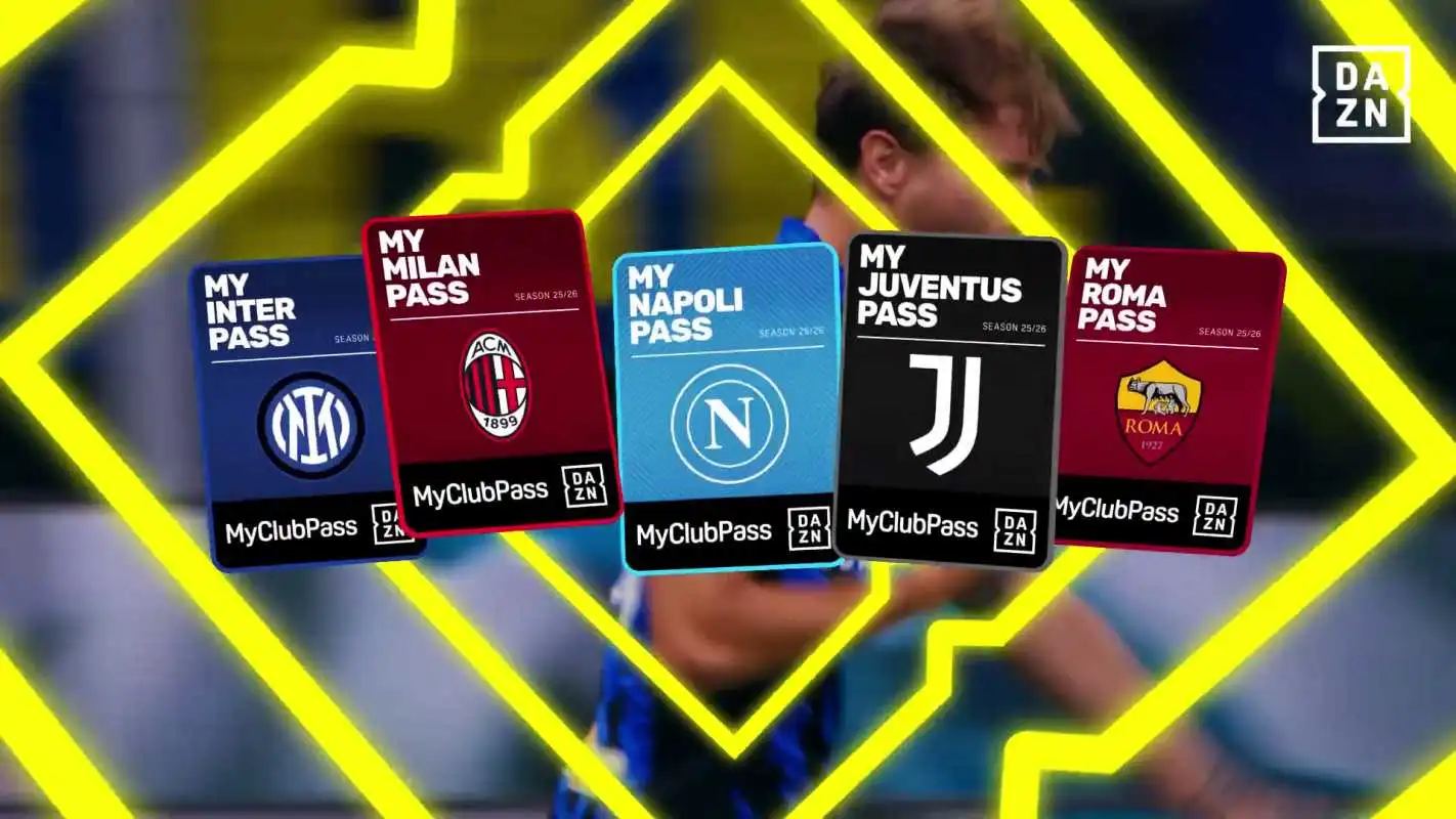 Immagine di DAZN MyClubPass: a 29,99 €/mese tutte le partite della propria squadra in Serie A Enilive - Scopri di più su DAZN