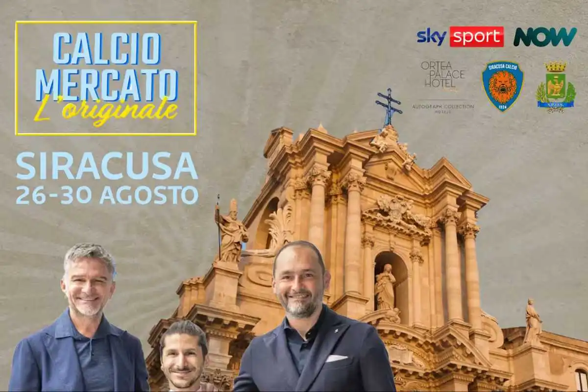 Immagine di Calciomercato – L’Originale, ultima settimana on tour a Siracusa con Bonan, Di Marzio e Fayna   - Scopri di più su Sky Italia