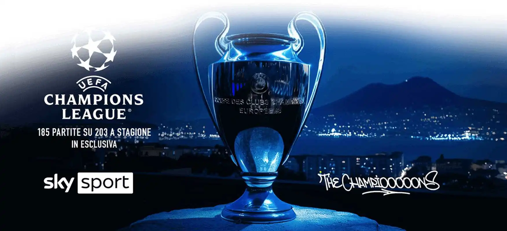 Immagine di Champions League a Napoli: la Coppa arriva in città, foto e incontri con Caressa grazie a Sky - Scopri di più su Sky Italia