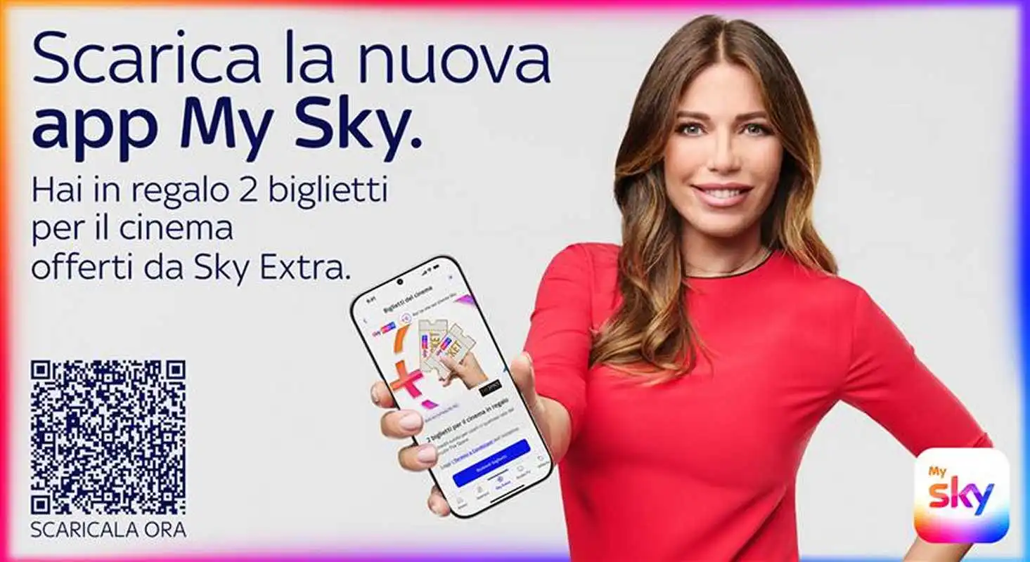 Sky Extra regala due biglietti cinema The Space agli utenti della nuova app My Sky