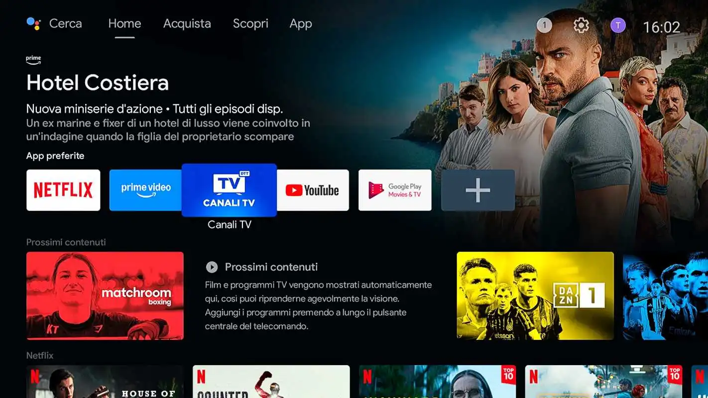 decoder tele system up1 arriva android tv 14 e la nuova app canali tv