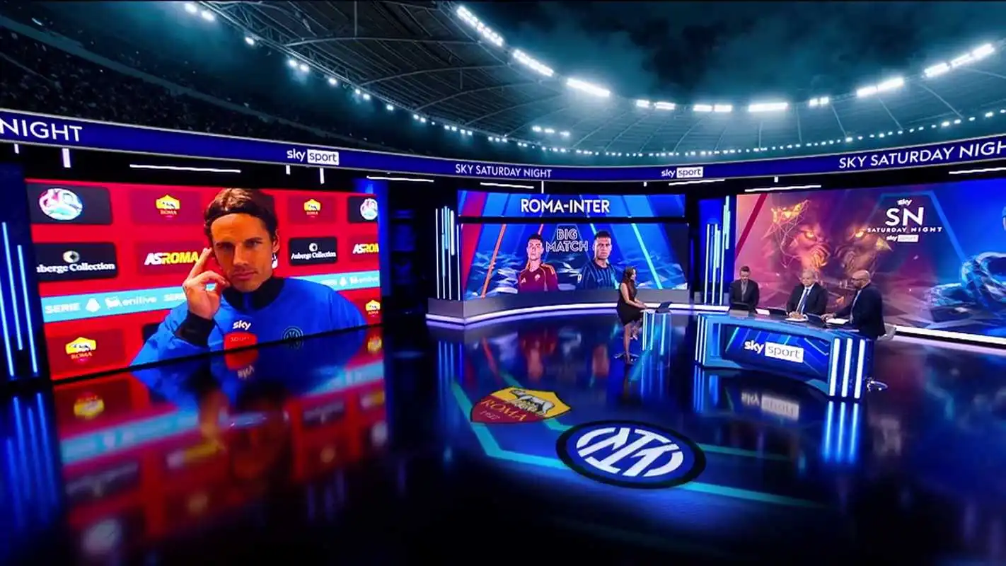 Visualizza: Roma-Inter da record su Sky: oltre 1,1 milioni di spettatori per il big match all’Olimpico su Digital-News.it Immagine di Roma-Inter da record su Sky: oltre 1,1 milioni di spettatori per il big match all’Olimpico - Scopri di più su Sky Italia