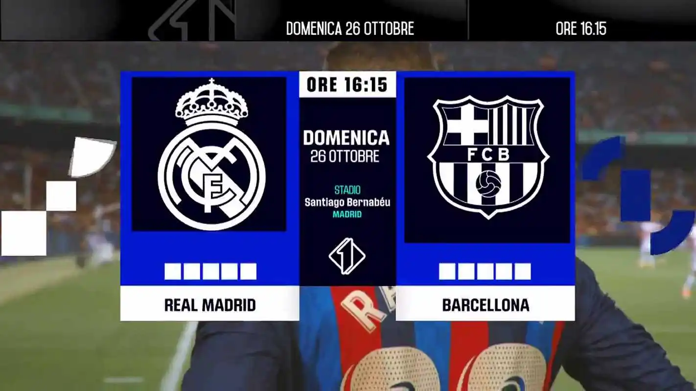 Liga, OGGI Real Madrid Barcellona in diretta dal Bernabeu su Italia 1 Liga, OGGI Real Madrid Barcellona in diretta dal Bernabeu su Italia 1