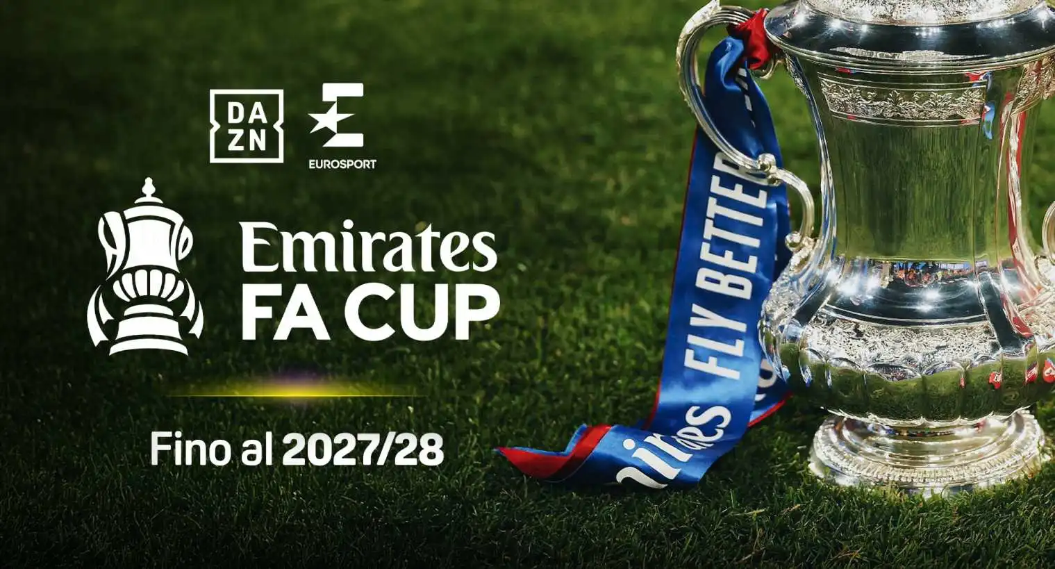 Immagine di Emirates FA Cup su DAZN ed Eurosport fino al 2028: accordo con Warner Bros. Discovery - Scopri di più su Sport