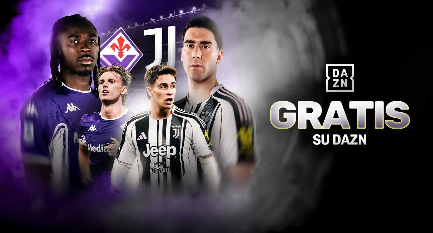 Fiorentina Juventus su DAZN accende la rivalità, GRATIS il big match che infiamma la Serie A