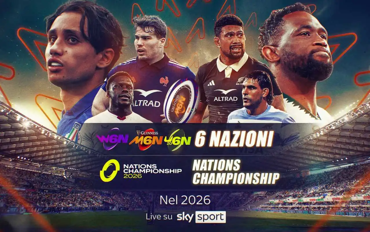 Sky e NOW blindano il grande rugby: in esclusiva il Six Nations 2026 e il nuovo Nations Championship