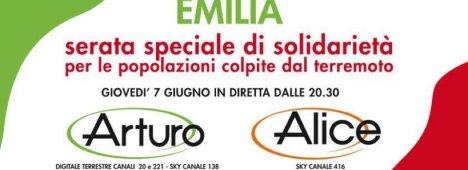 Immagine di Speciale diretta di solidarietà per l'Emilia in simulcast su Arturo e Alice - Scopri su Televisione