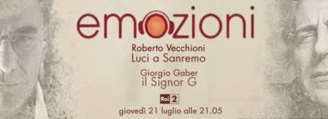 Immagine di La musica di Roberto Vecchioni e Giorgio Gaber regala ''Emozioni'' su Rai 2 - Scopri di più su Televisione