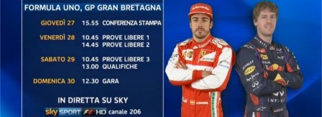 Immagine di Sky Sport F1 HD: il palinsesto del Gp di Gran Bretagna della Formula 1 - Scopri di più su Sky Italia