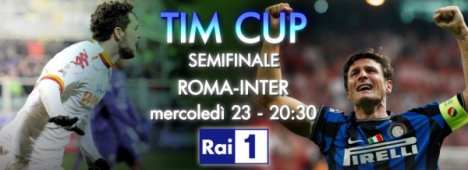 Coppa Italia Semifinale - Roma vs Inter (diretta su Rai 1 e Rai HD)